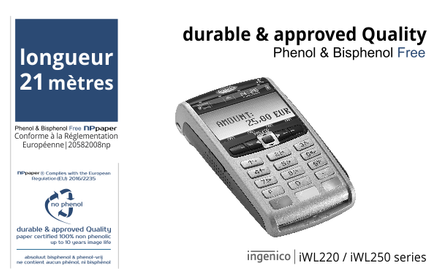 Ingenico iWL Phenol Free Paper fr-BE