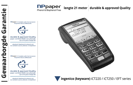 Ingenico iCT Phenol Free Paper nl-BE